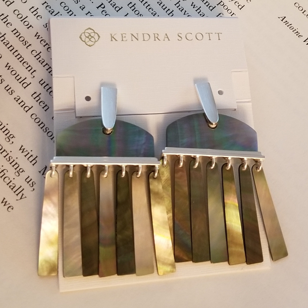 NWT Kendra Scott 'Layne' Abalone Earrings